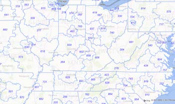 AreaCodeInfo - Canada and US area code map of landline boundaries