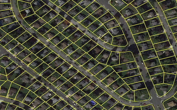 US Parcel Boundaries Map And Analyze Property Characteristics