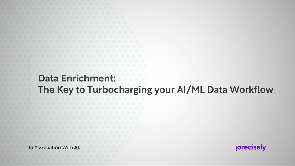 Learn How to Turbocharge Your AI-ML Data Workflows with Data Enrichment