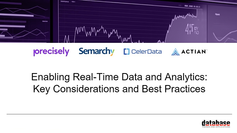 Enabling Real-Time Data and Analytics - Key Considerations and Best Practices