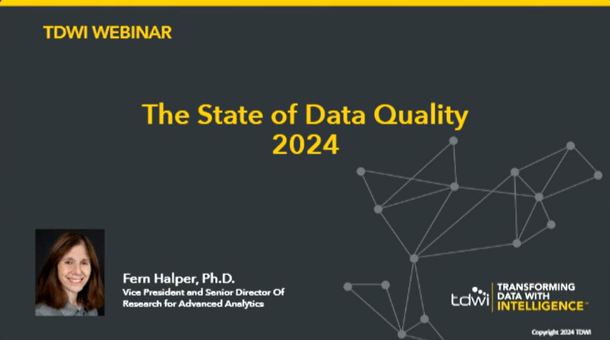 The State of Data Quality 2024 - Results of the Latest TDWI Maturity Model Assessment