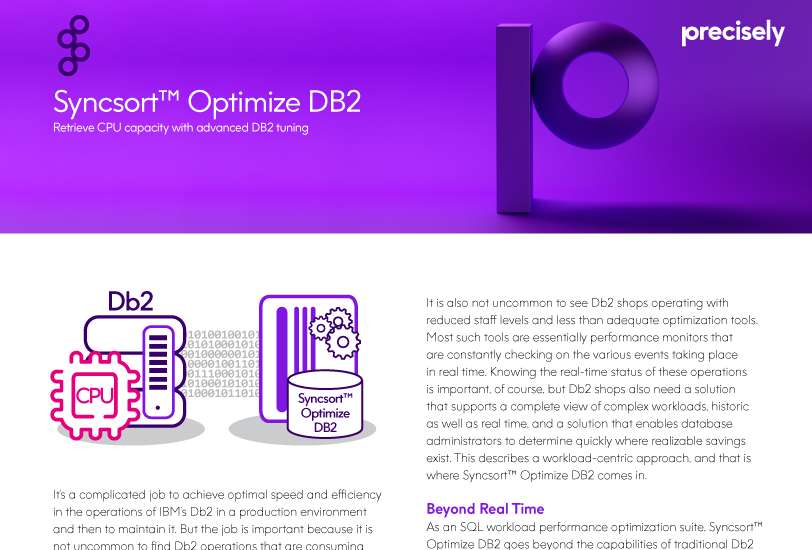 Syncsort Optimize DB2