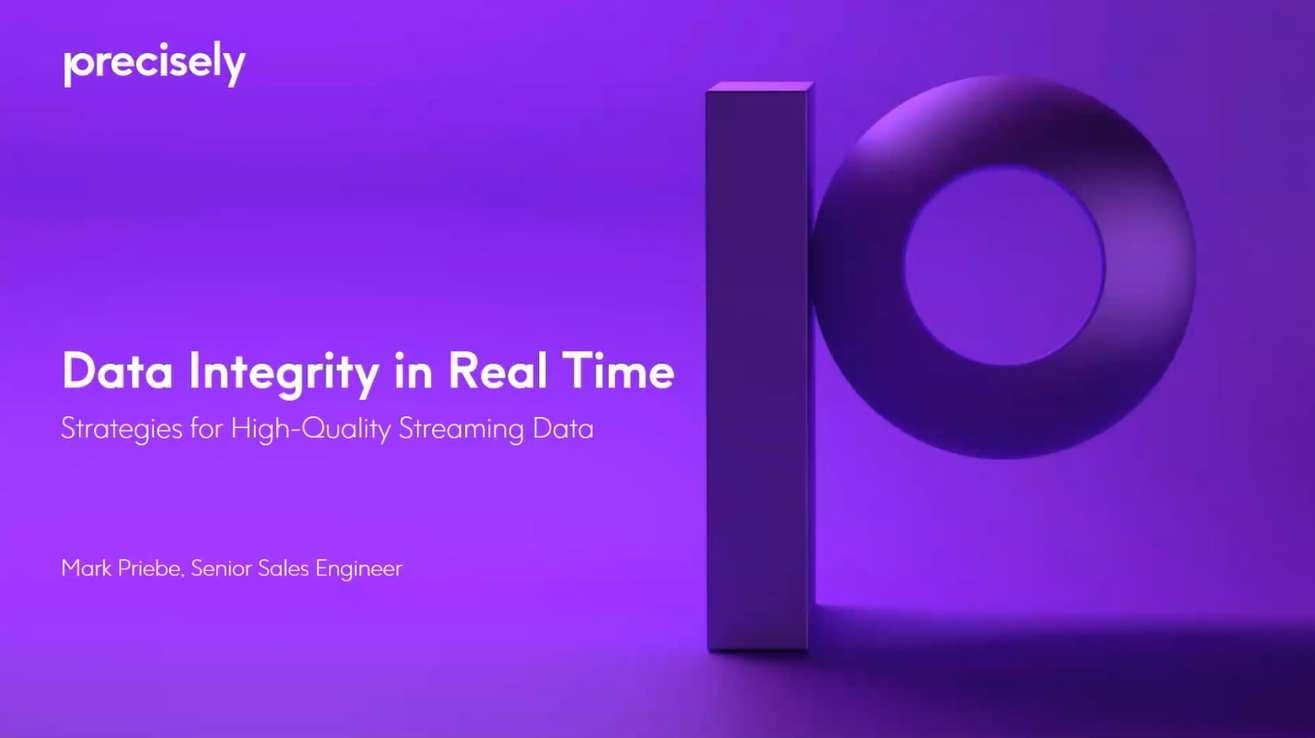 Data Integrity in Real Time - Strategies for High-Quality Streaming Data