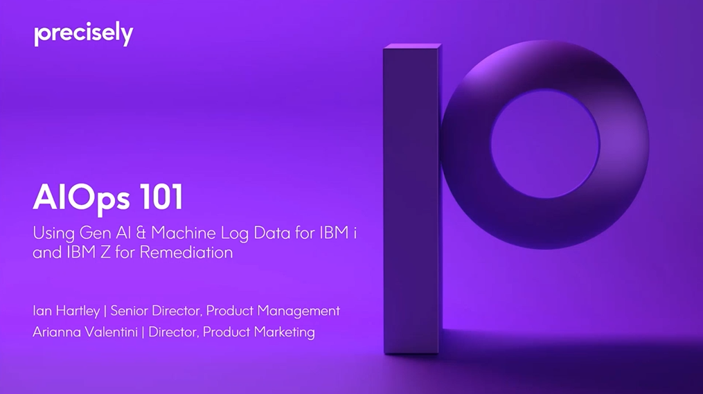 AIOps 101 - Using Gen AI & Machine Log Data for IBM I and IBM Z for Remediation