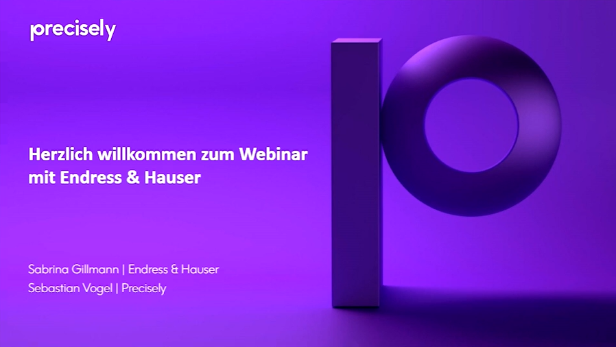 Herzlich willkommen zum Webinar mit Endress & Hauser