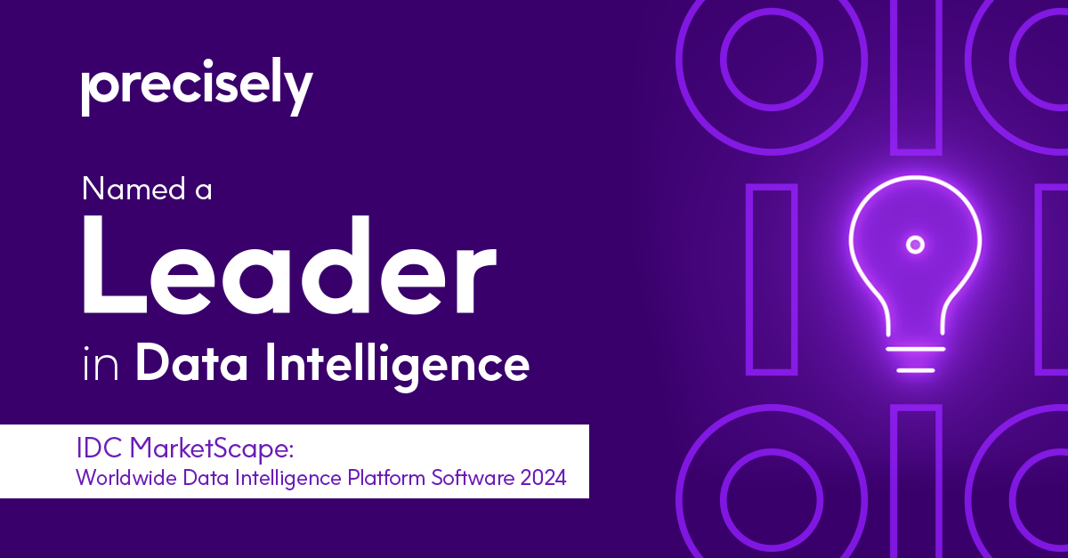 Precisely Named a Leader in IDC MarketScape: Worldwide Data Intelligence Platform Software, 2024