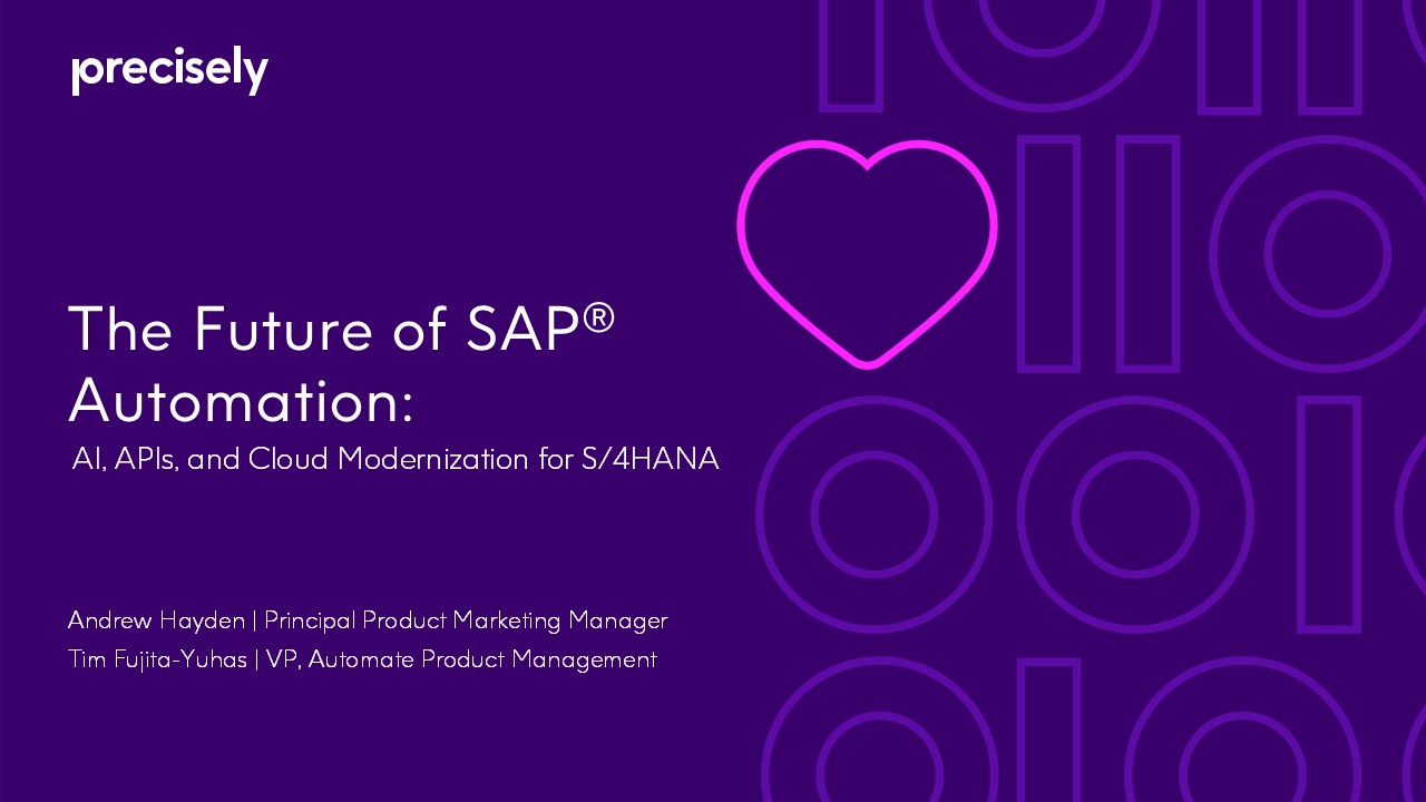 The Future of Automation - AI, APIs, and Cloud Modernization for S4HANA