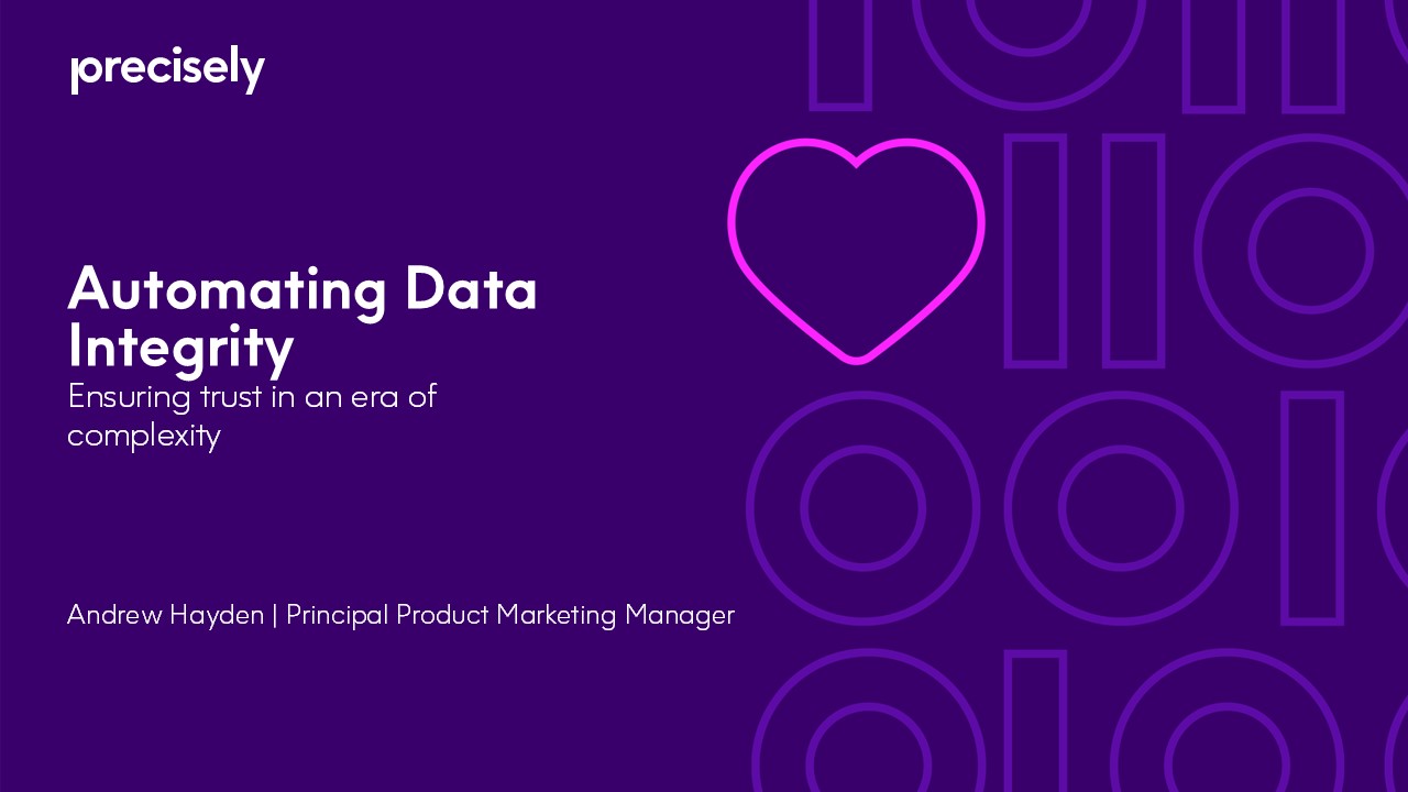 Automating Data Integrity - Ensuring Trust in an Era of Complexity